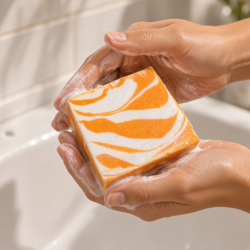 Dreamsicle artisan soap bar