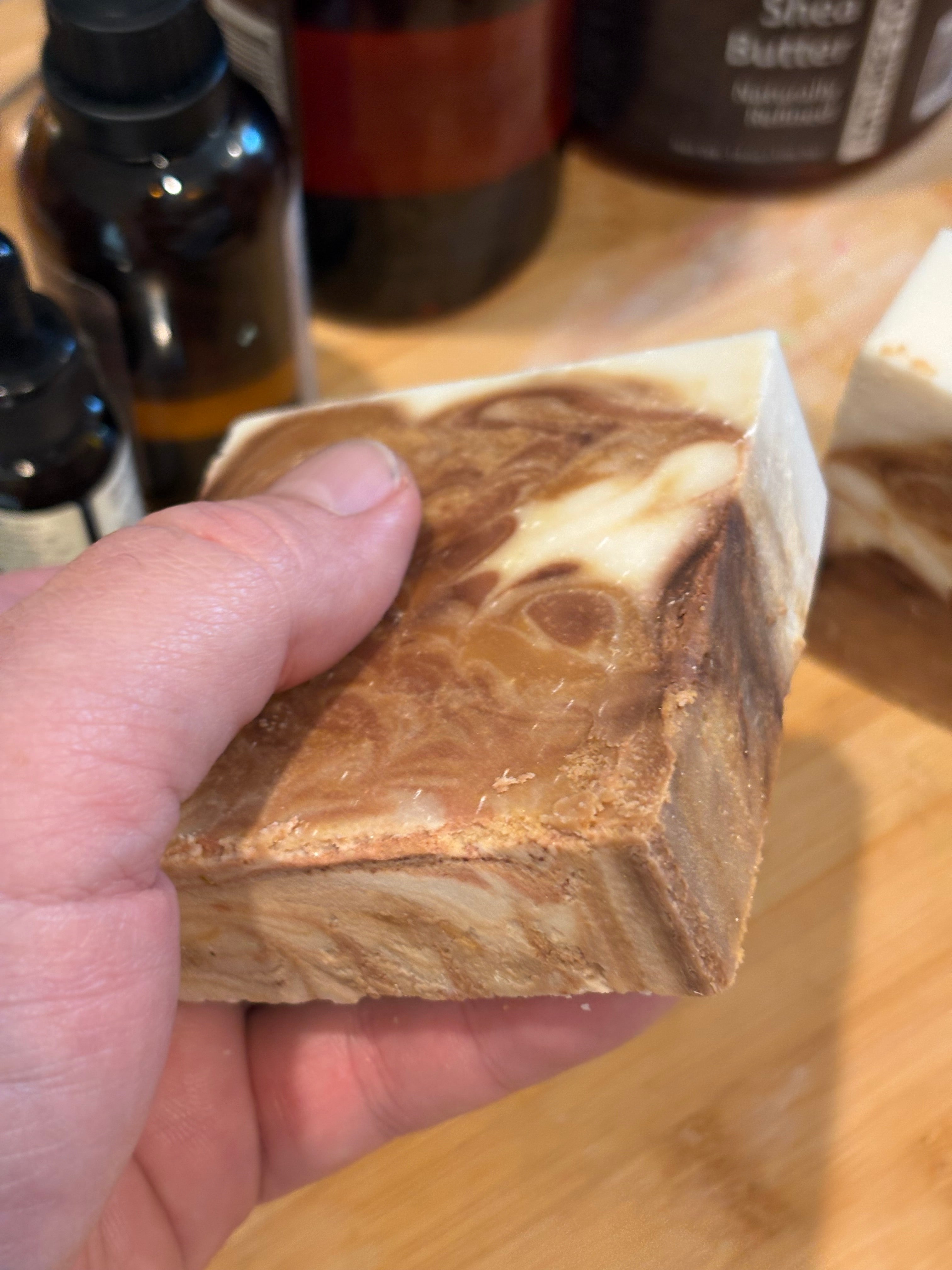 Caramel Cake Walk Artisan Soap Bar | Maple Cream Scent