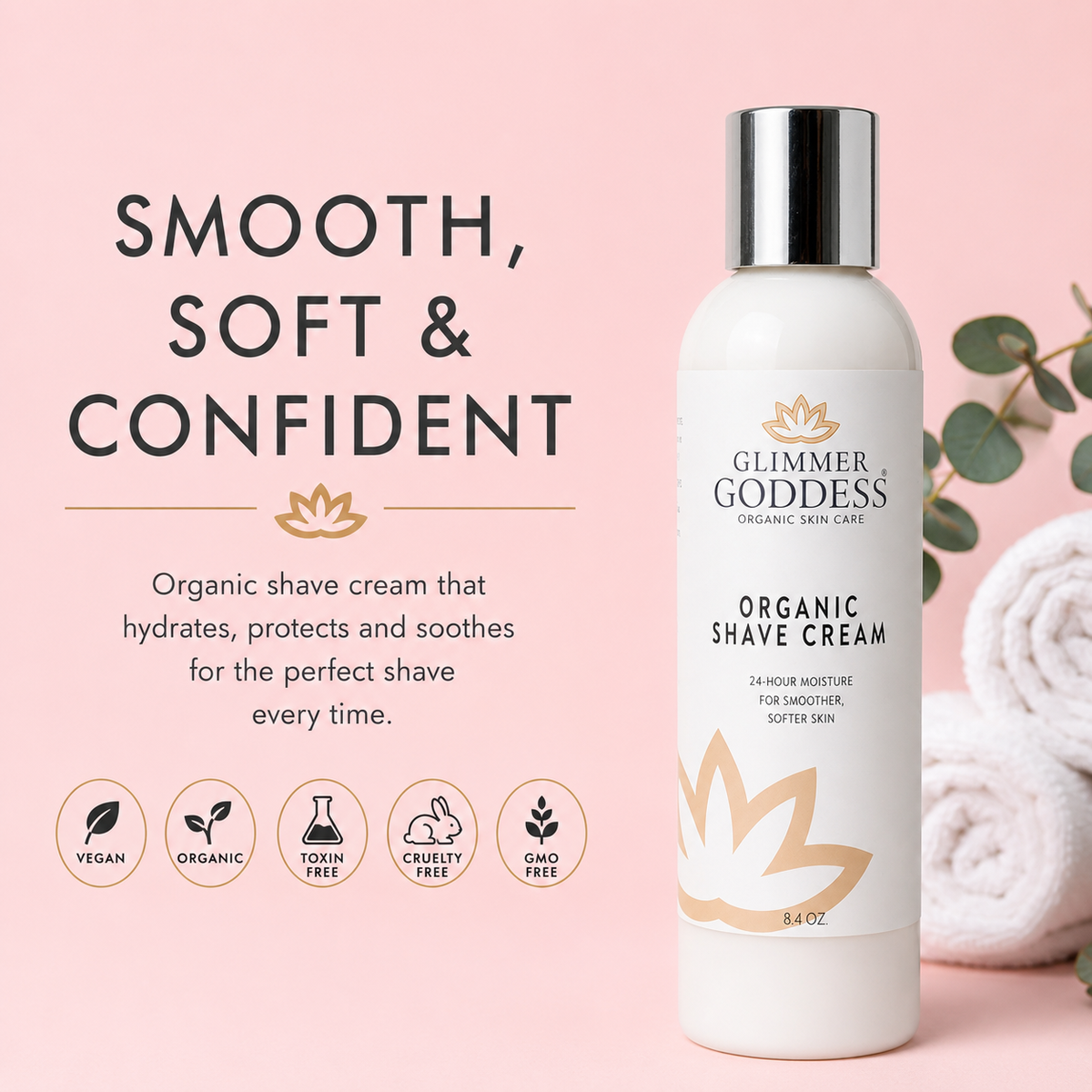 Organic Shave Cream for Sensitive Skin – Men & Women