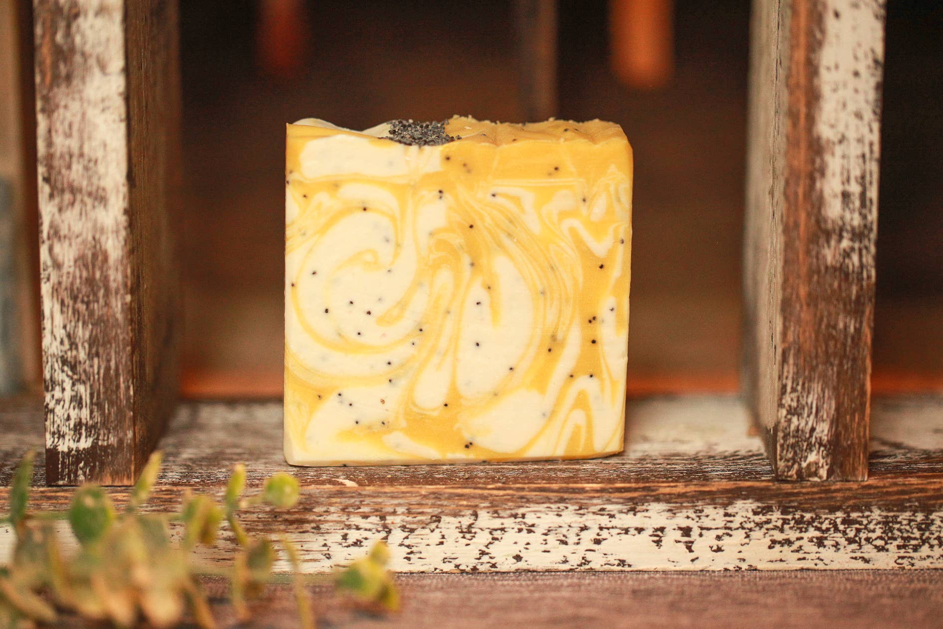 Lemon Poppyseed Artisan Bar Soap, 4.5 oz. - Pleasanthill Products
