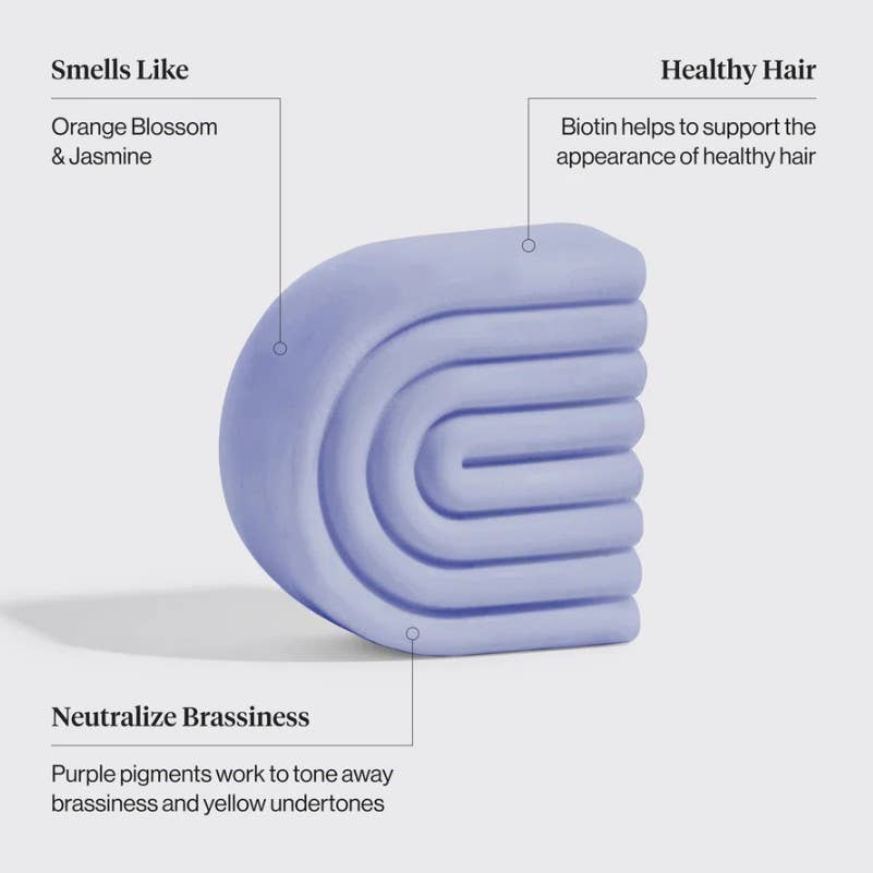 Purple Toning Shampoo & Conditioner Bar Combo for Color-Treated & Grey Hair - Pleasanthill Products