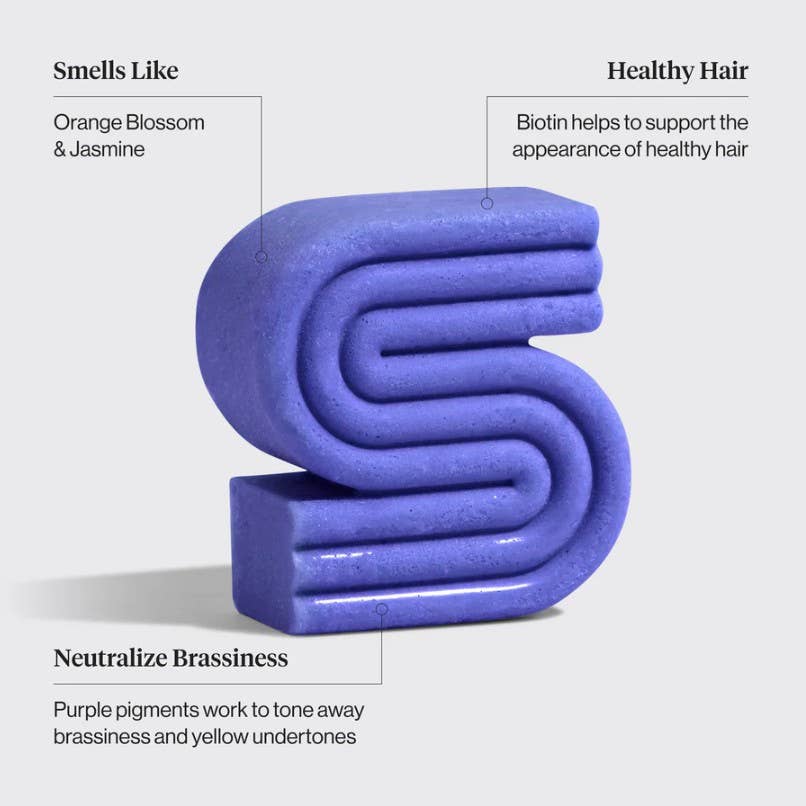 Purple Toning Shampoo & Conditioner Bar Combo for Color-Treated & Grey Hair - Pleasanthill Products