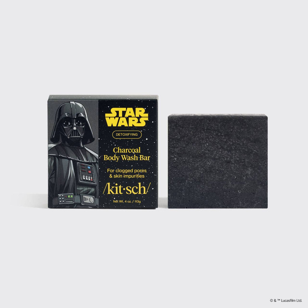 Star Wars™ & Kitsch Charcoal Detoxifying Solid Body Wash - Darth Detox - Pleasanthill Products