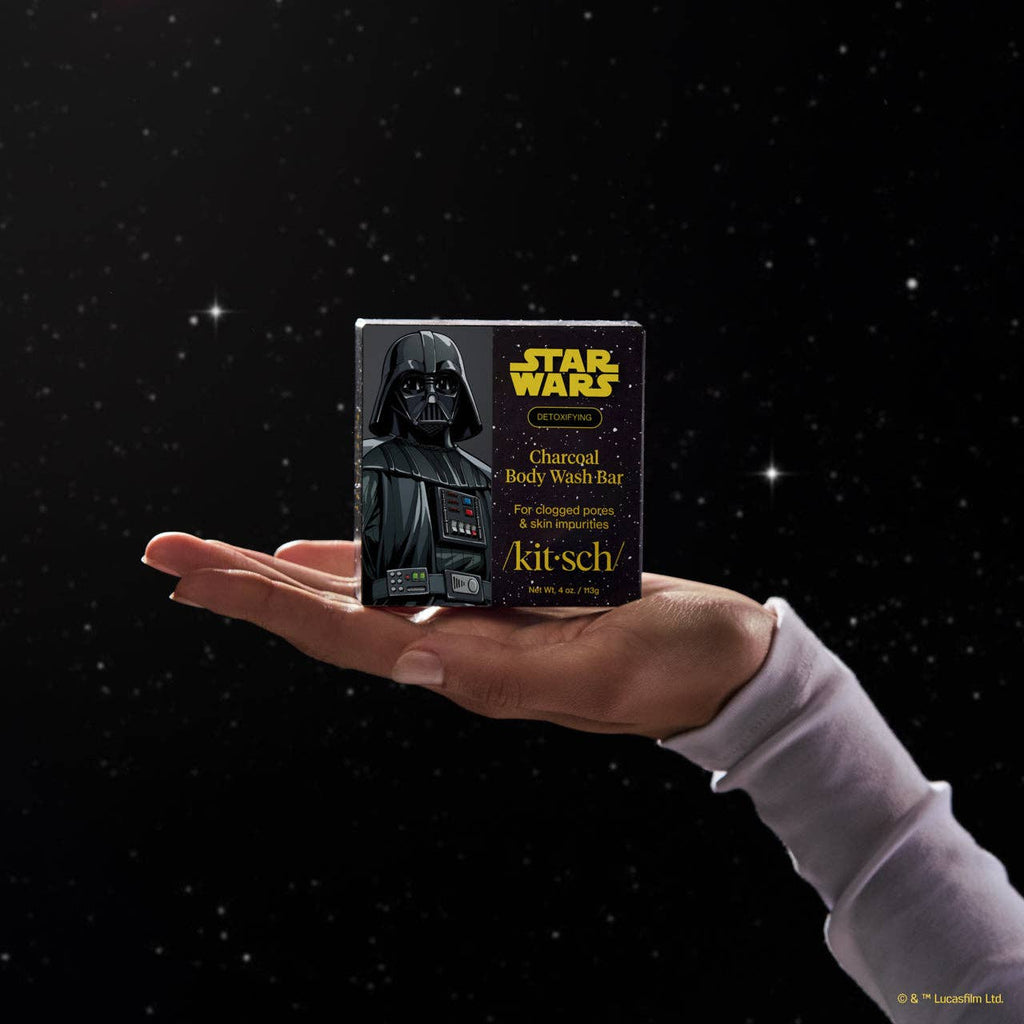 Star Wars™ & Kitsch Charcoal Detoxifying Solid Body Wash - Darth Detox - Pleasanthill Products