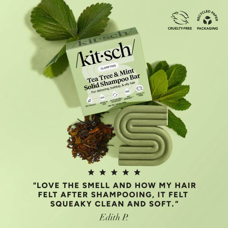 Tea Tree & Mint Clarifying Shampoo & Conditioner Bar Combo - Pleasanthill Products